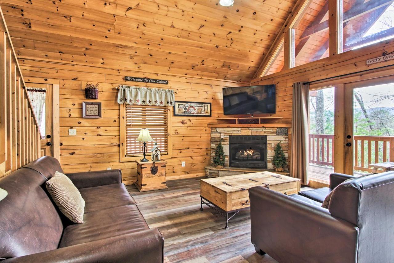 Gatlinburg Mountain Cabin With Grill And Pool Table! Exteriör bild
