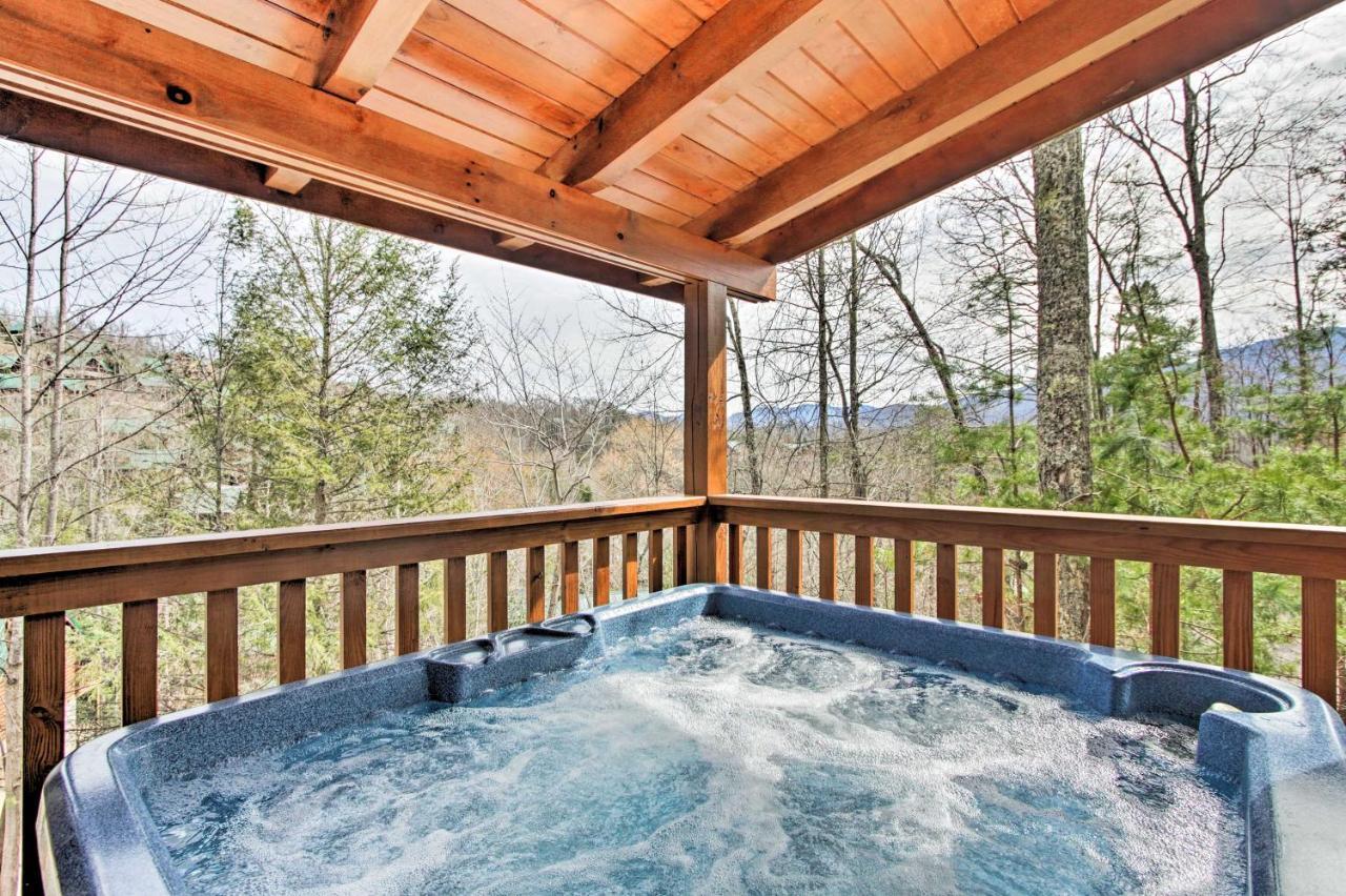 Gatlinburg Mountain Cabin With Grill And Pool Table! Exteriör bild